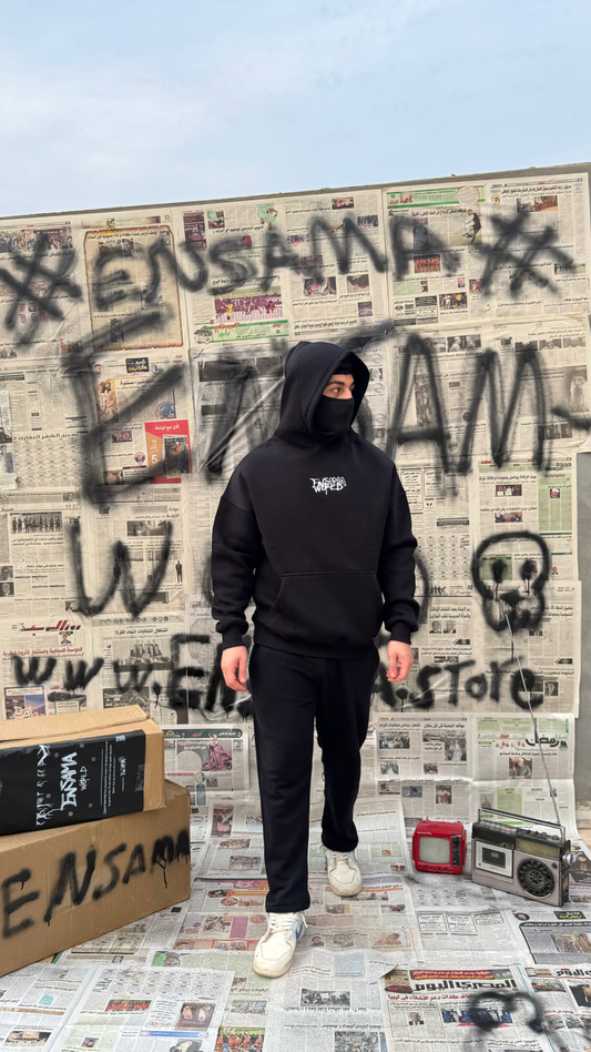 ENSAMA SUN & PYRAMIDS HOODIE  [BLACK]